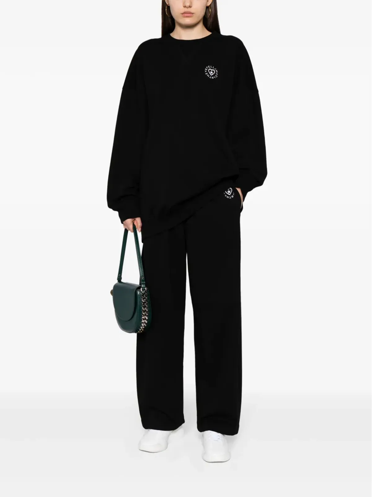 Stella McCartney ロゴパッチ コットン トラックパンツ - ブラック - 画像2