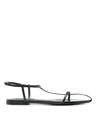 Jil Sander ケージドレザーサンダル - ブラック - サムネイル1