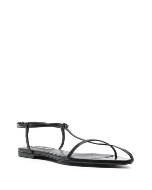 Jil Sander ケージドレザーサンダル - ブラック - サムネイル2