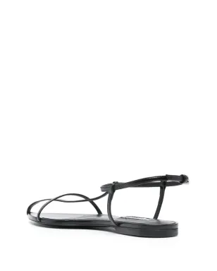 Jil Sander ケージドレザーサンダル - ブラック - サムネイル3