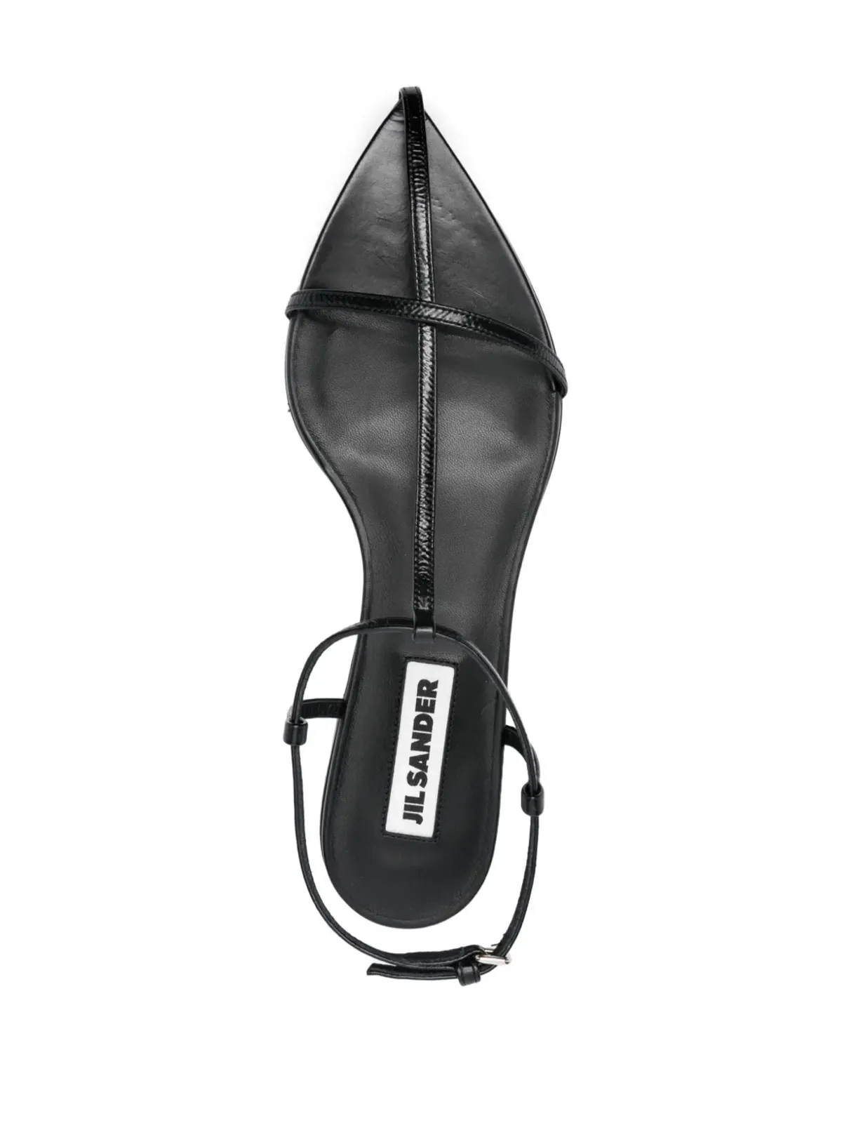 Jil Sander ケージドレザーサンダル - ブラック - 画像4