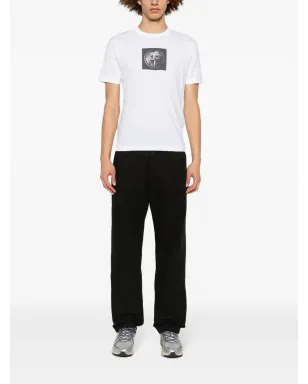 Stone Island コンパスプリント コットン Tシャツ - ホワイト - サムネイル2