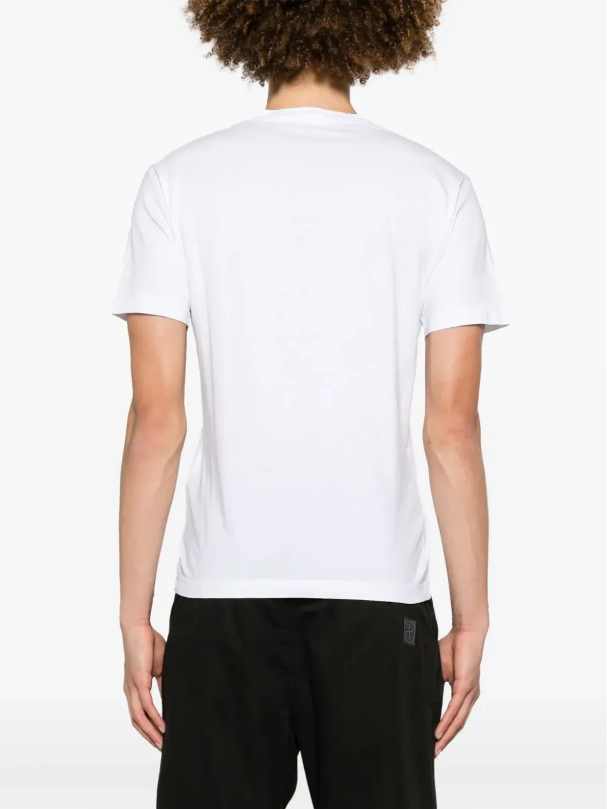 Stone Island コンパスプリント コットン Tシャツ - ホワイト - 画像4