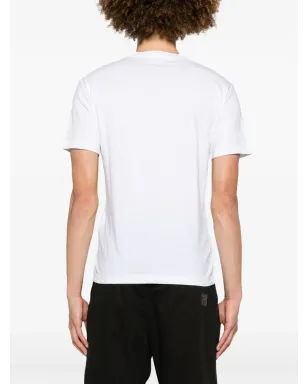Stone Island コンパスプリント コットン Tシャツ - ホワイト - サムネイル4