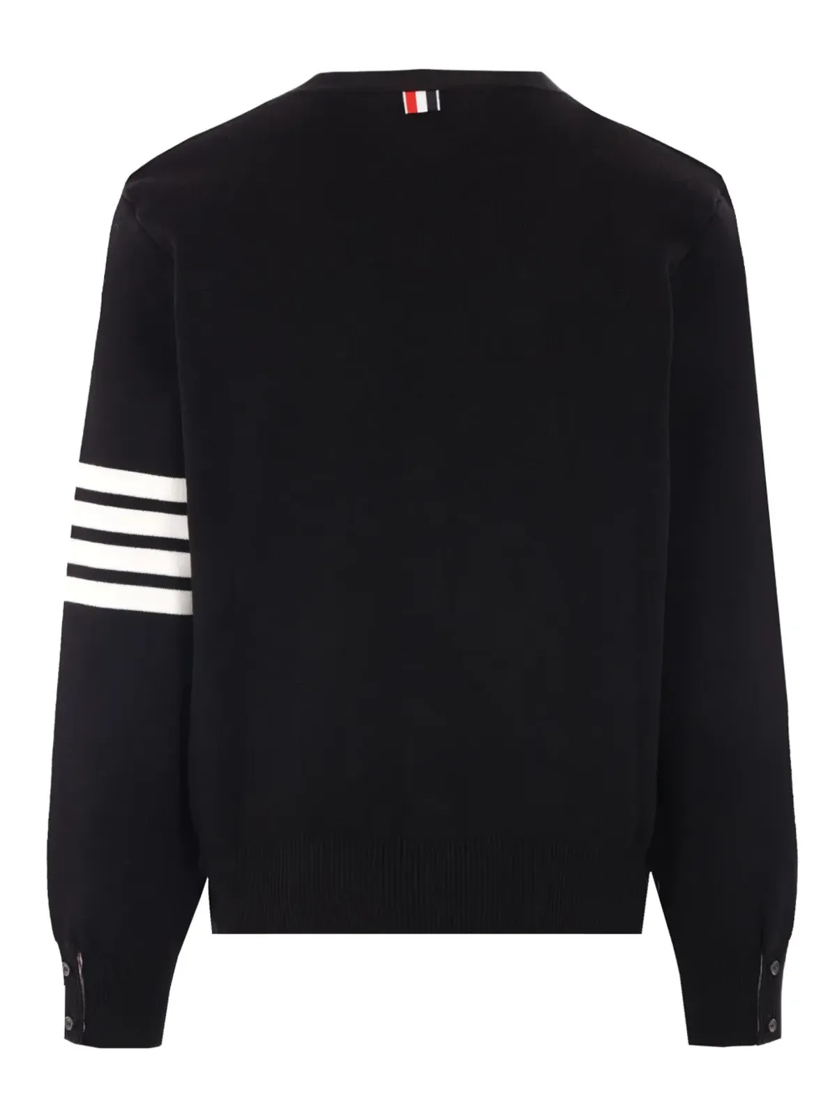 Thom Browne ストライプ入り コットン カーディガン - ブラック - 画像2