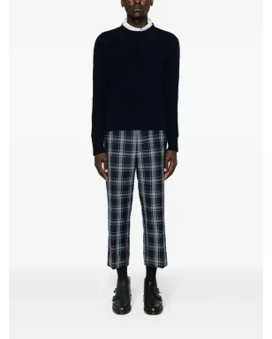 Thom Browne ネイビーの RWBストライプ ウールニットセーター - サムネイル2