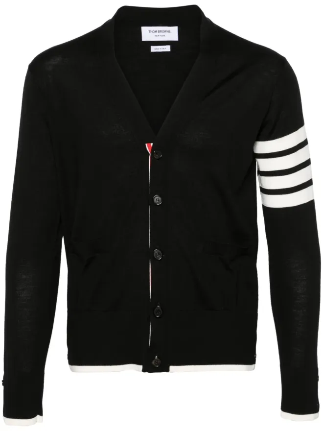 Thom Browne Thom Browne 4-Bar ウールカーディガン - ブラックの商品画像