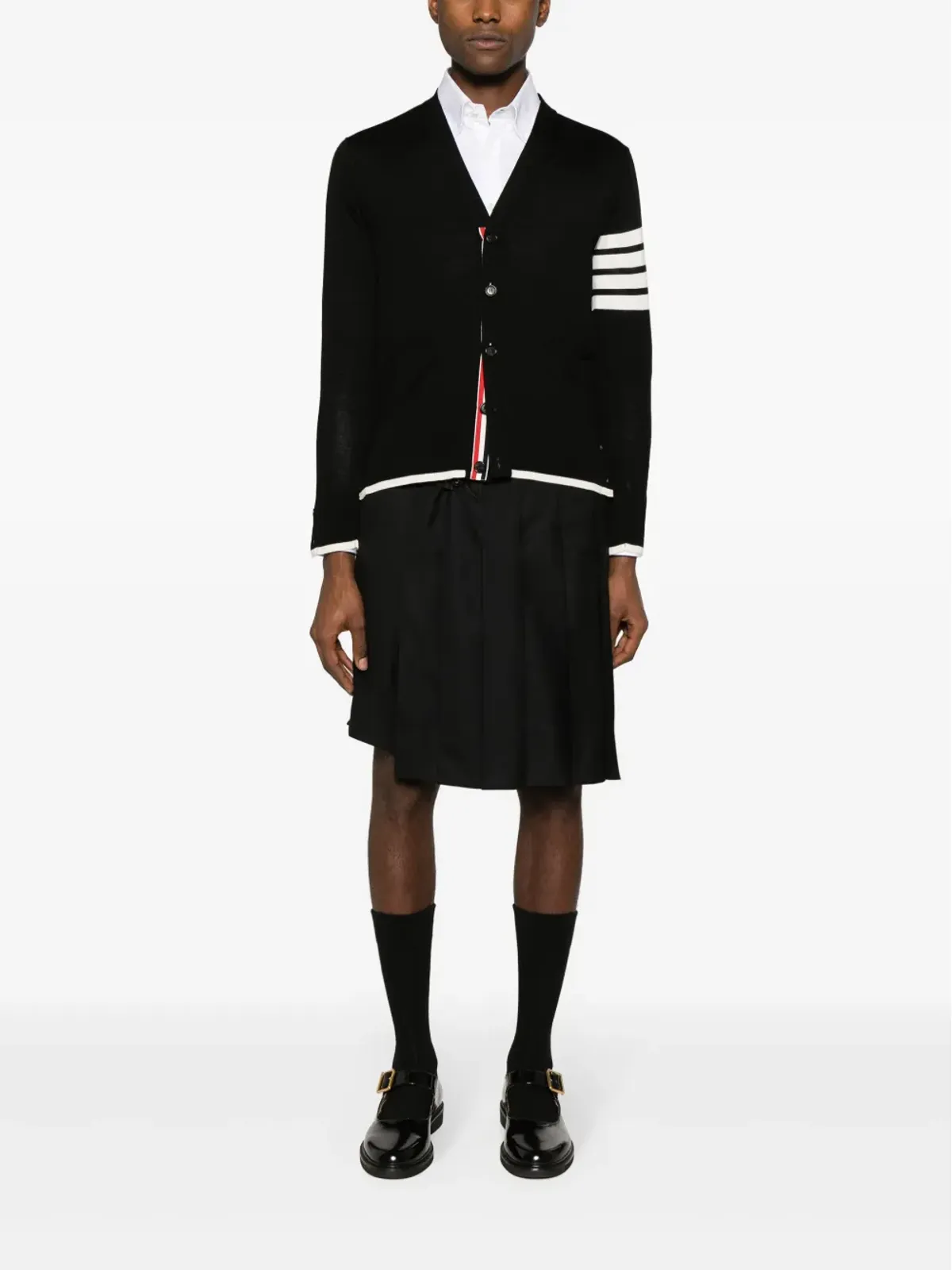 Thom Browne 4-Bar ウールカーディガン - ブラック - 画像2