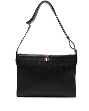 Thom Browne 4-Bar レザー クロスボディバッグ - ブラック - サムネイル1
