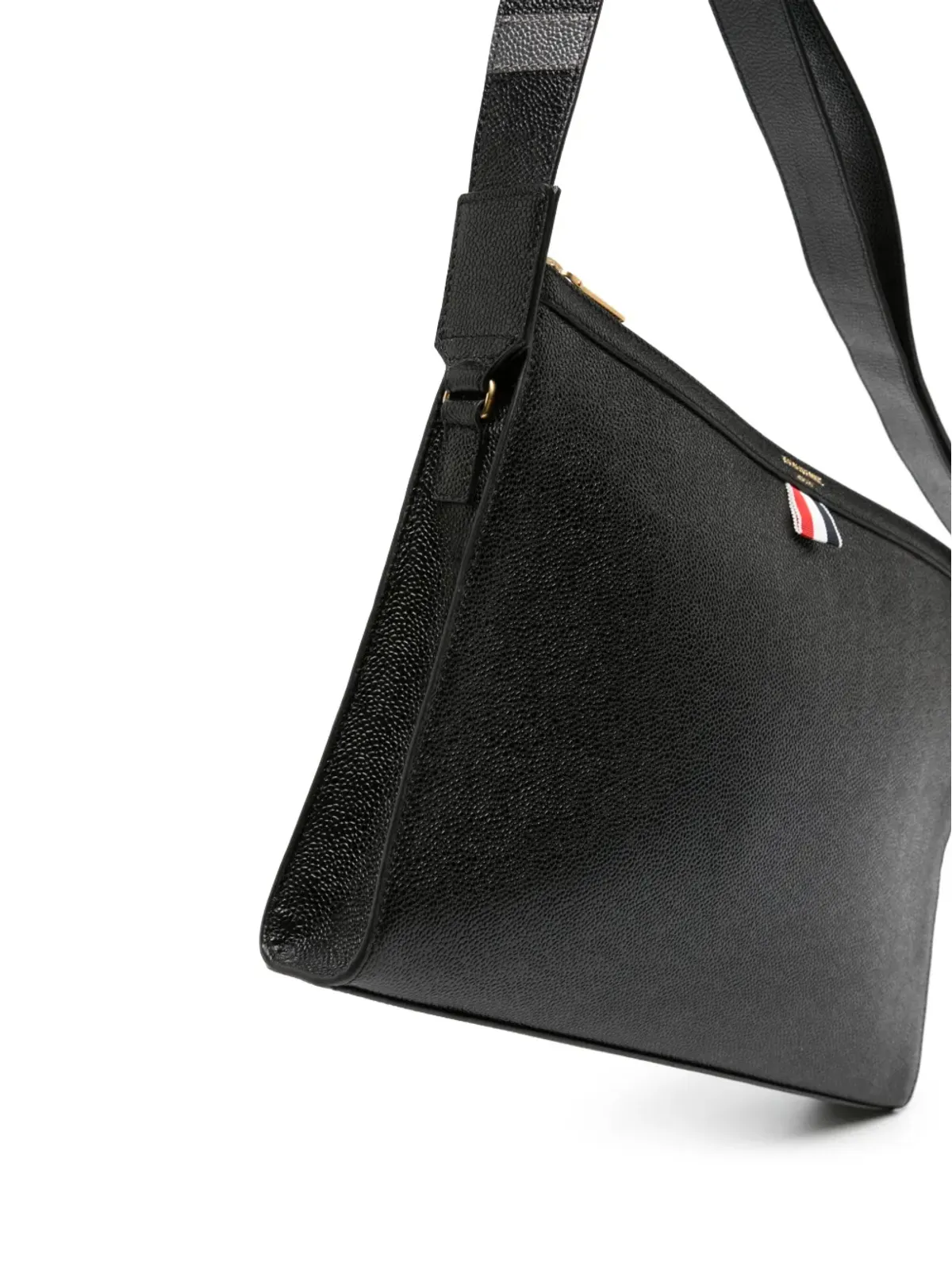 Thom Browne 4-Bar レザー クロスボディバッグ - ブラック - 画像3