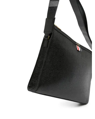 Thom Browne 4-Bar レザー クロスボディバッグ - ブラック - サムネイル3