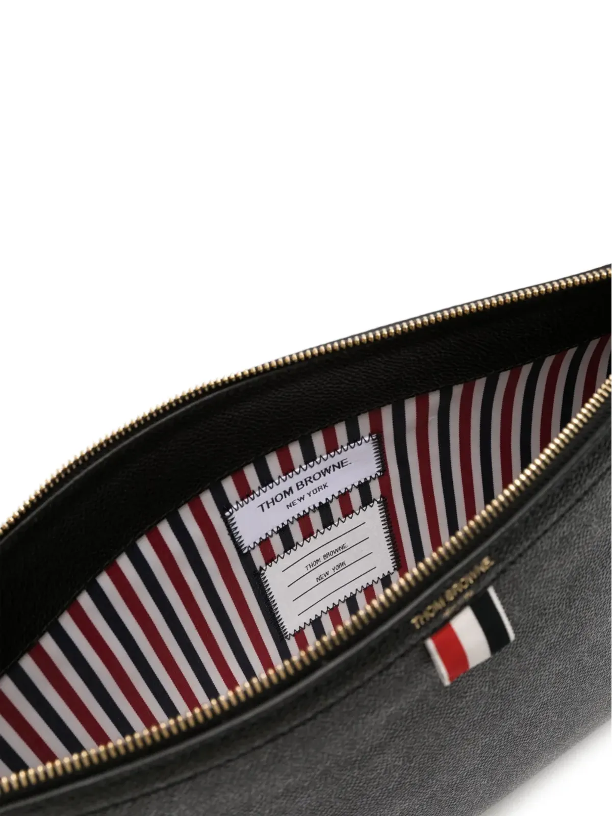 Thom Browne 4-Bar レザー クロスボディバッグ - ブラック - 画像4