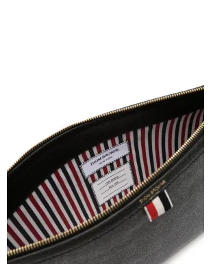 Thom Browne 4-Bar レザー クロスボディバッグ - ブラック - サムネイル4