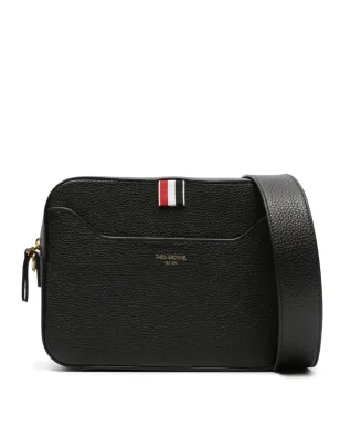Thom Browne 4バー・パッチ レザー カメラバッグ - ブラック - サムネイル1