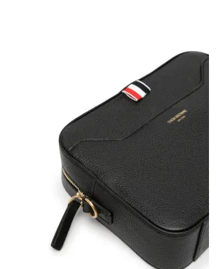 Thom Browne 4バー・パッチ レザー カメラバッグ - ブラック - サムネイル3