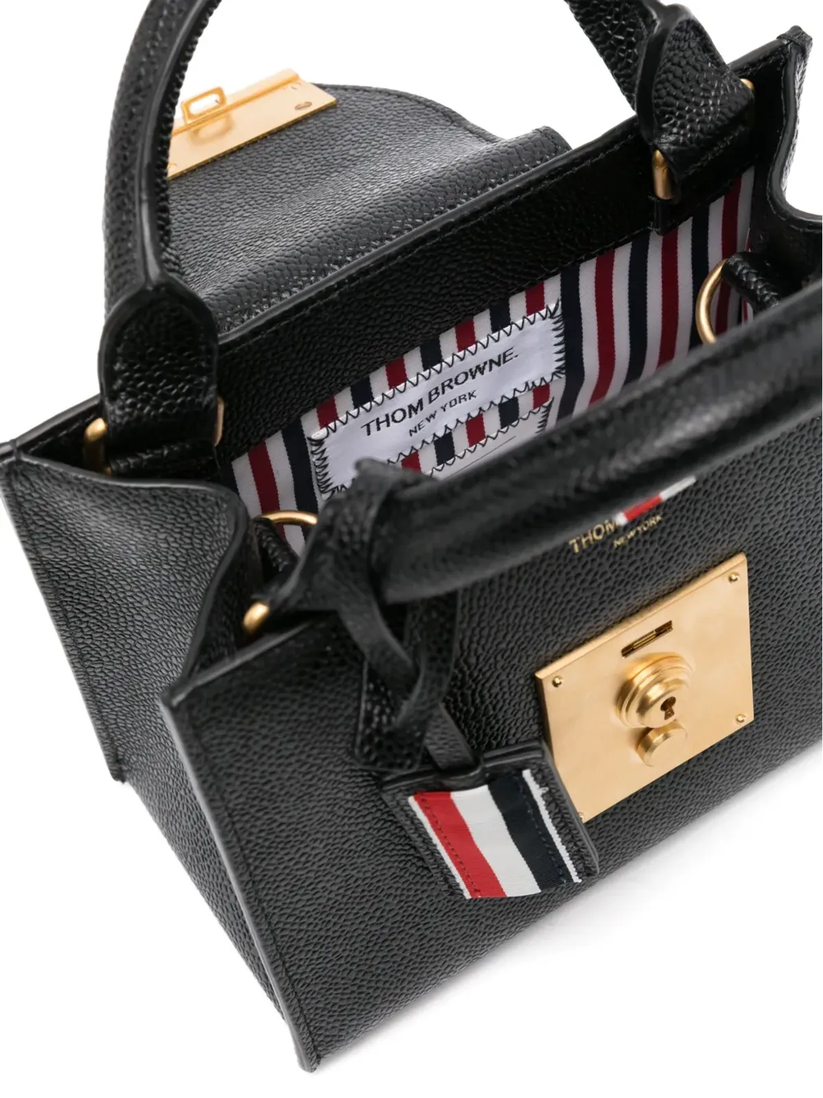 Thom Browne ミニ Mr. Thom トートバッグ - 画像5
