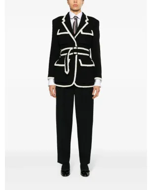 Thom Browne ベルト付きツイードジャケット - サムネイル2