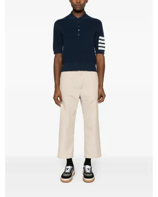 Thom Browne ポロシャツ 4-Barリネン混紡 - サムネイル2