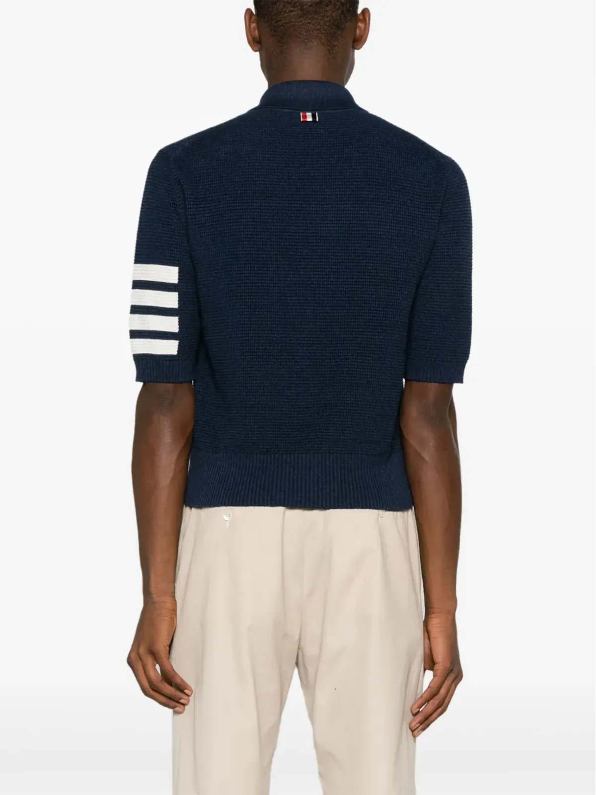 Thom Browne ポロシャツ 4-Barリネン混紡 - 画像4