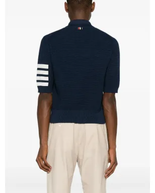 Thom Browne ポロシャツ 4-Barリネン混紡 - サムネイル4