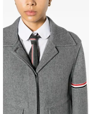 Thom Browne グログランストライプ起毛ジャケット - グレー - サムネイル5