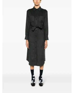 Thom Browne シルク混ミディ丈シャツドレス - サムネイル2