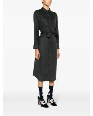 Thom Browne シルク混ミディ丈シャツドレス - サムネイル3