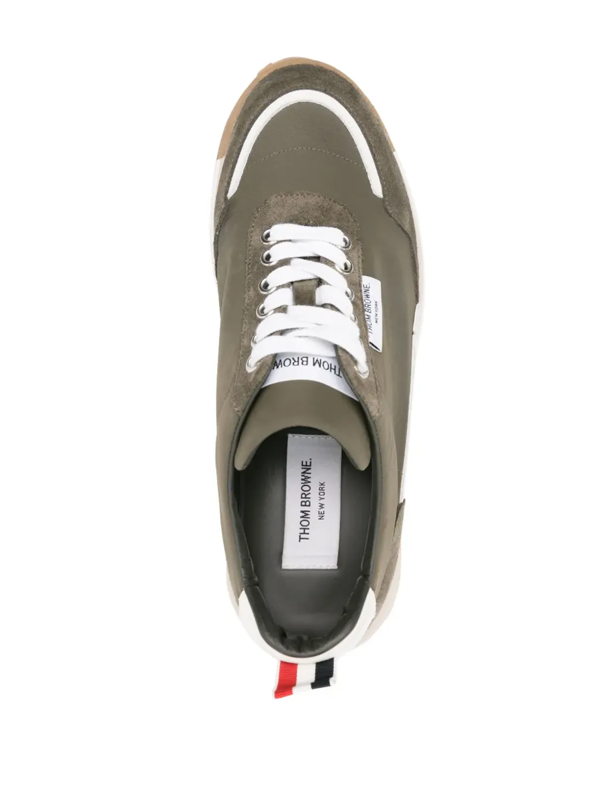 Thom Browne アルムニ スエードスニーカー - グリーン - 画像4