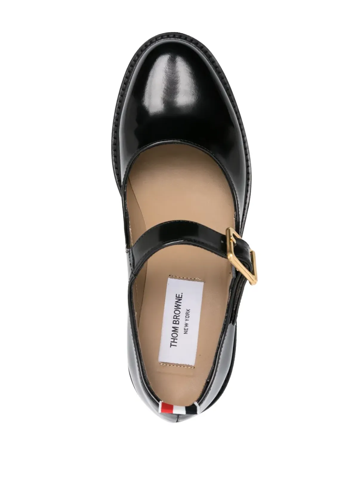 Thom Browne パテントレザー バレリーナシューズ - ブラック - 画像4