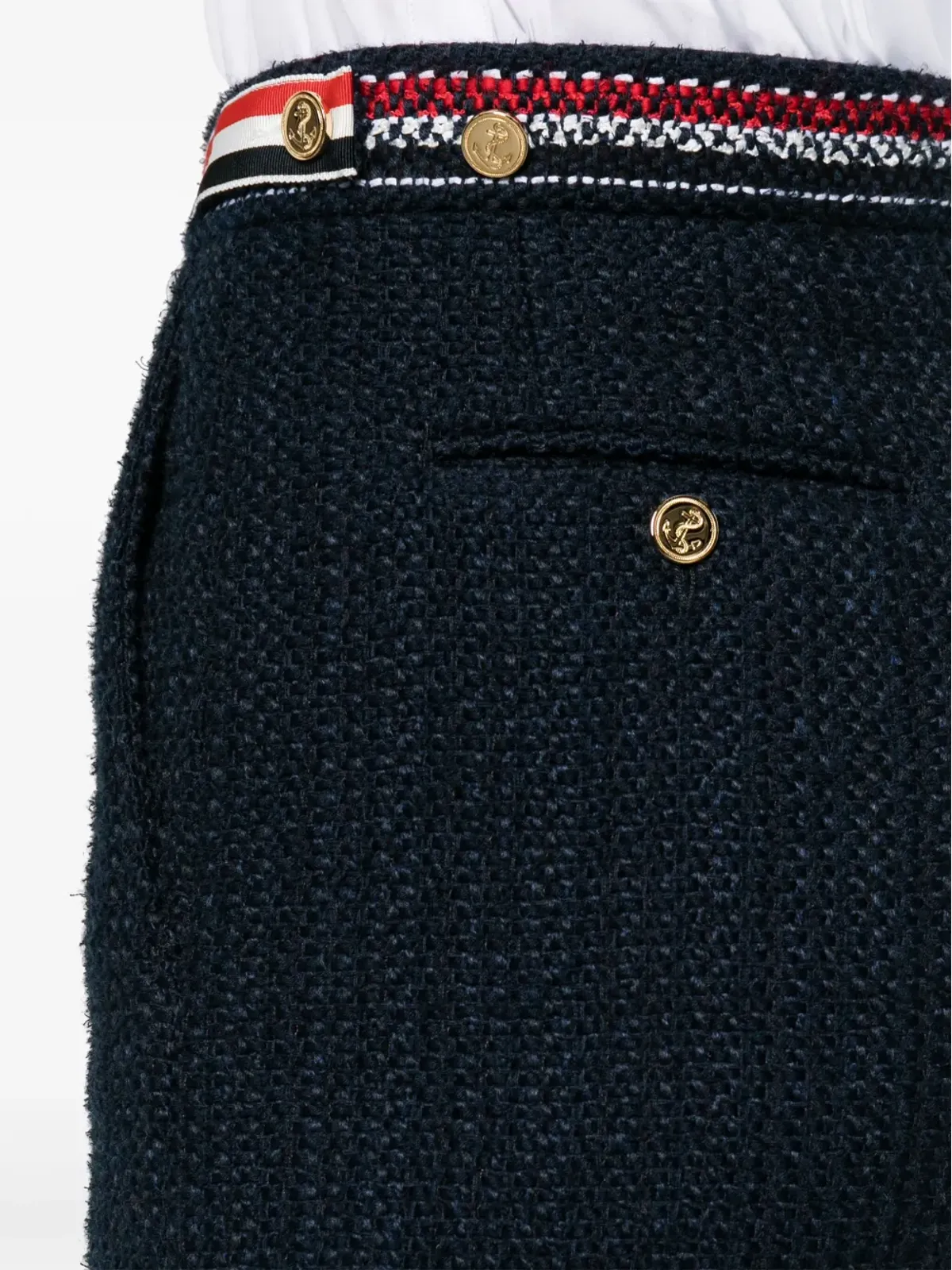 Thom Browne 4バータブ付きツイードミニスカート - ブルー - 画像5