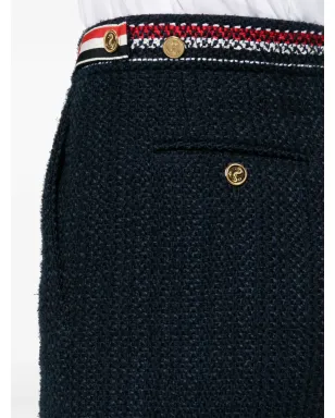 Thom Browne 4バータブ付きツイードミニスカート - ブルー - サムネイル5