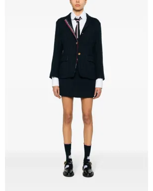 Thom Browne 4バータブ付きツイードミニスカート - ブルー - サムネイル2