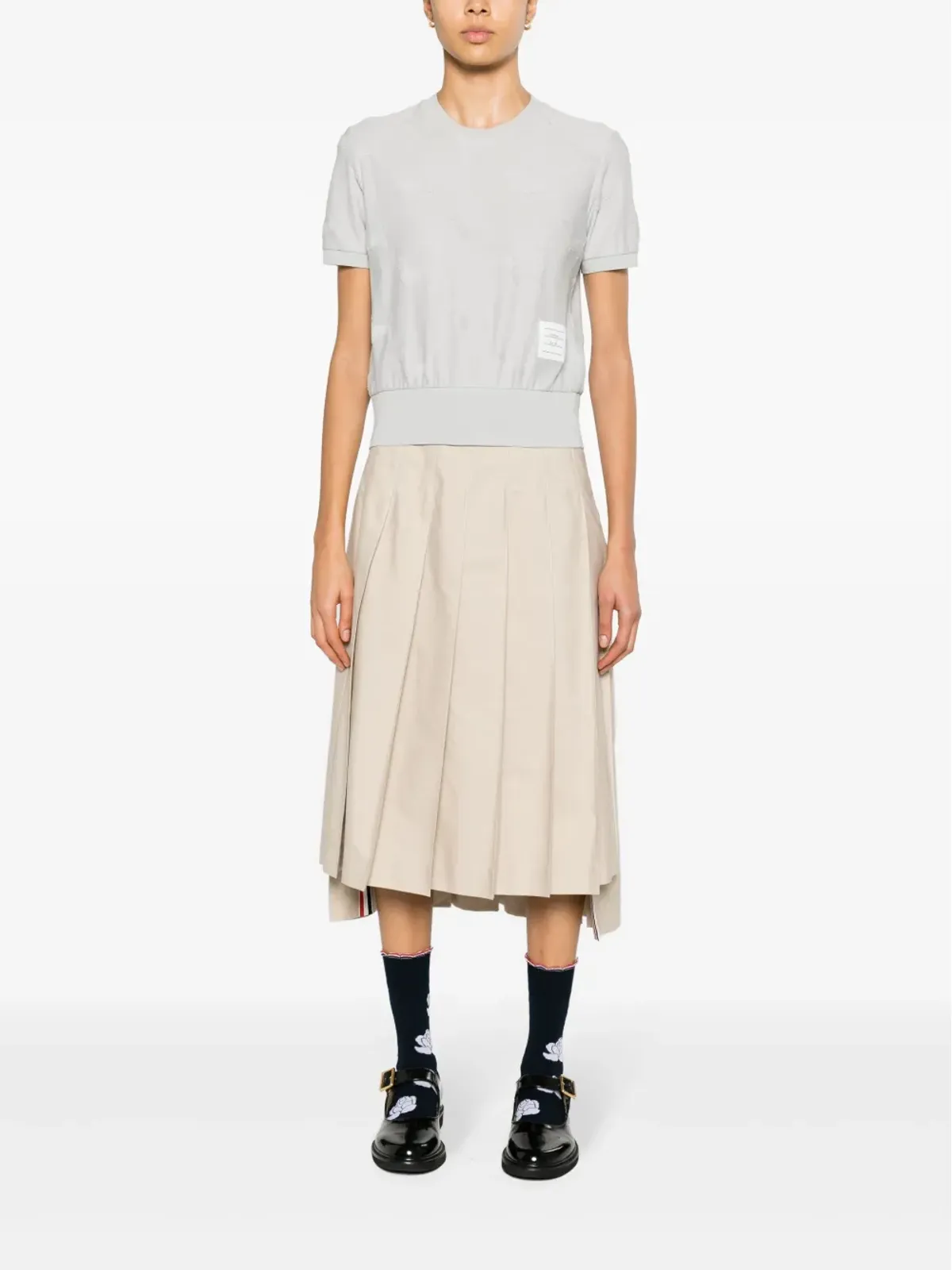 Thom Browne ヘクター ジャカード テリー Tシャツ - グレー - 画像2