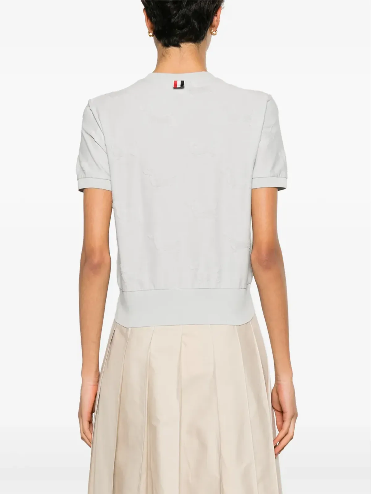 Thom Browne ヘクター ジャカード テリー Tシャツ - グレー - 画像4