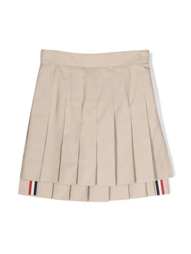 Thom Browne Kids Thom Browne Kids タイプライタークロス プリーツミニスカートの商品画像