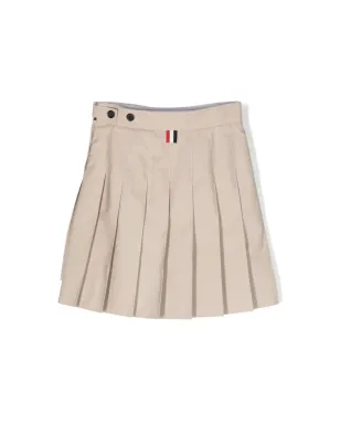 Thom Browne Kids タイプライタークロス プリーツミニスカート - サムネイル2