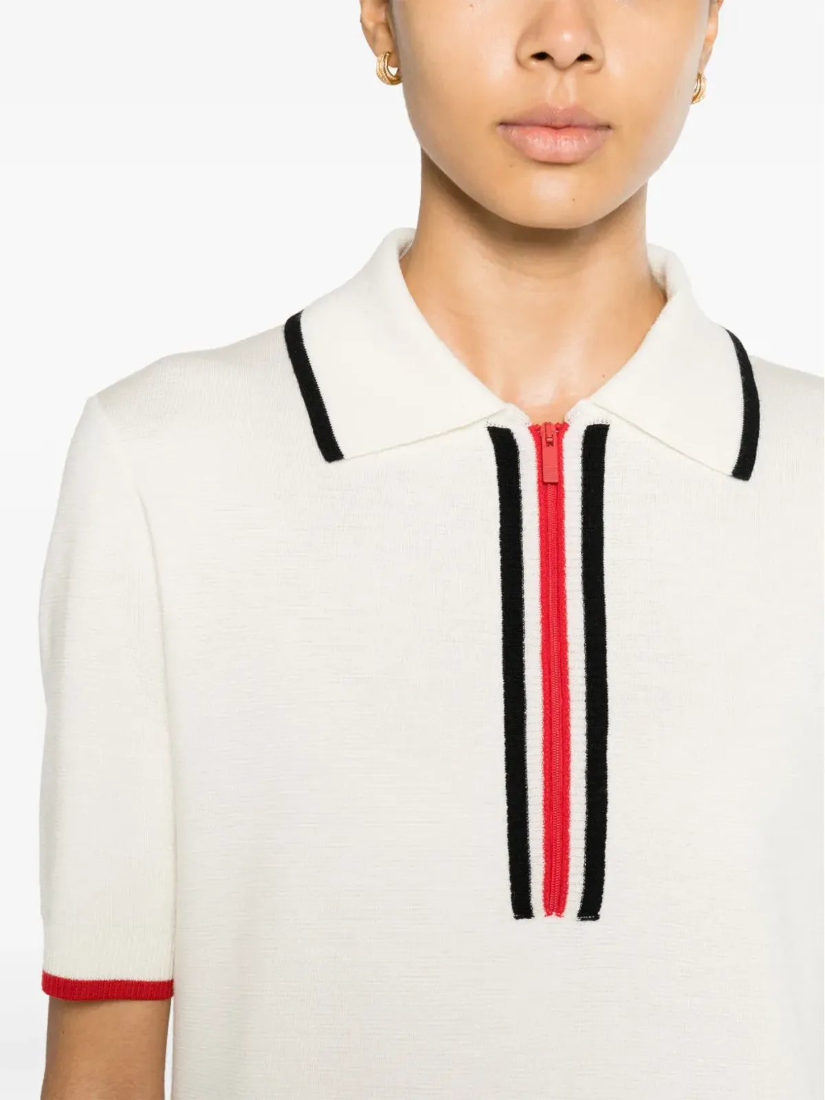 Thom Browne RWBストライプのバージンウールドレス - ニュートラルカラー - 画像5