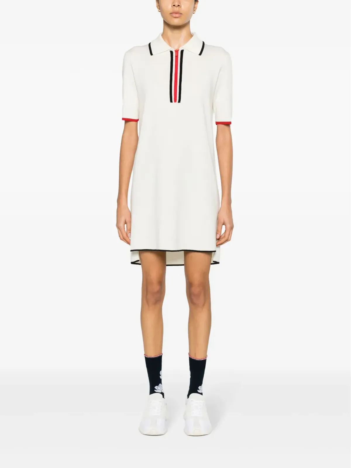 Thom Browne RWBストライプのバージンウールドレス - ニュートラルカラー - 画像2