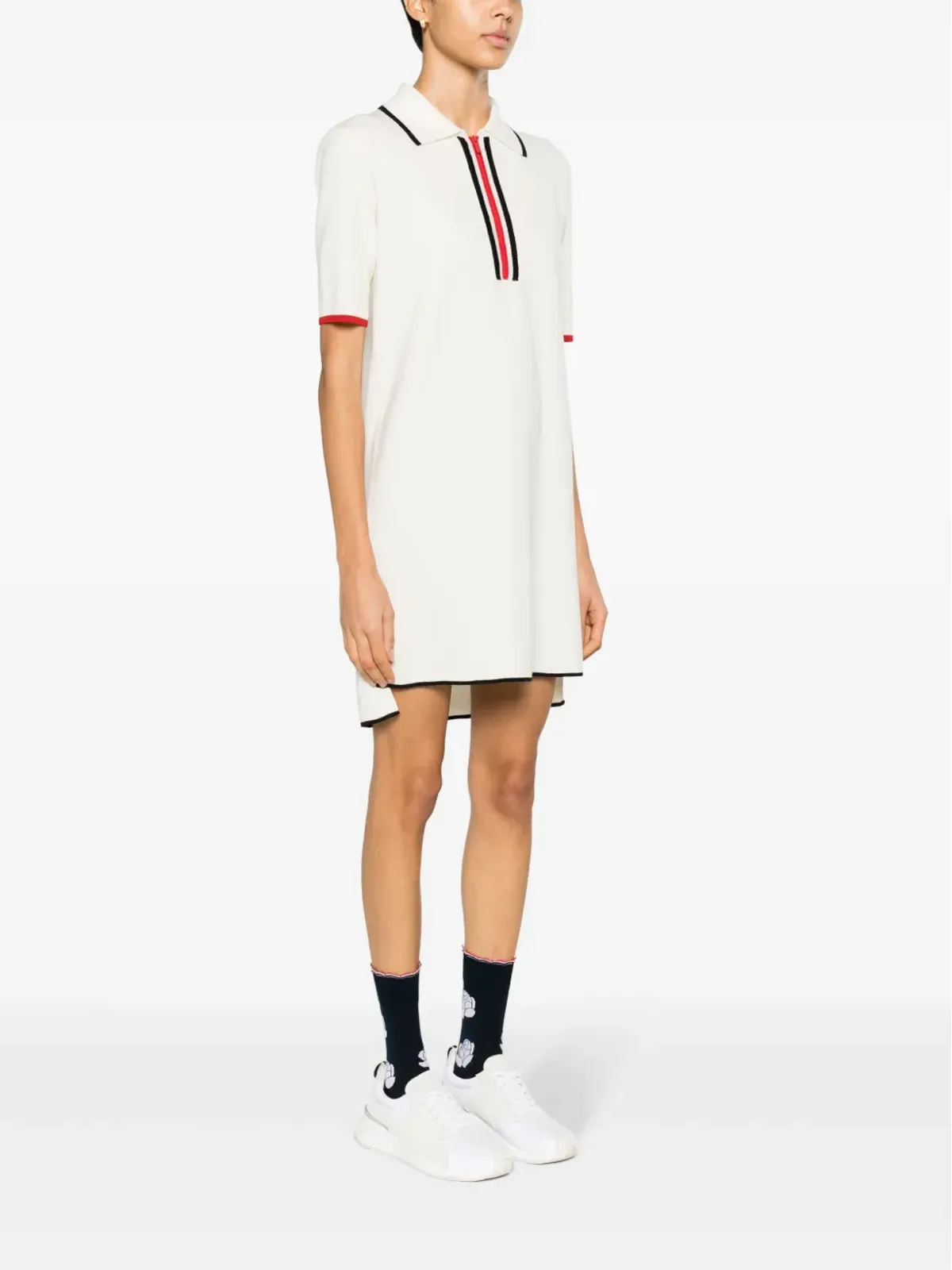 Thom Browne RWBストライプのバージンウールドレス - ニュートラルカラー - 画像3