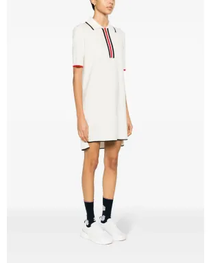 Thom Browne RWBストライプのバージンウールドレス - ニュートラルカラー - サムネイル3