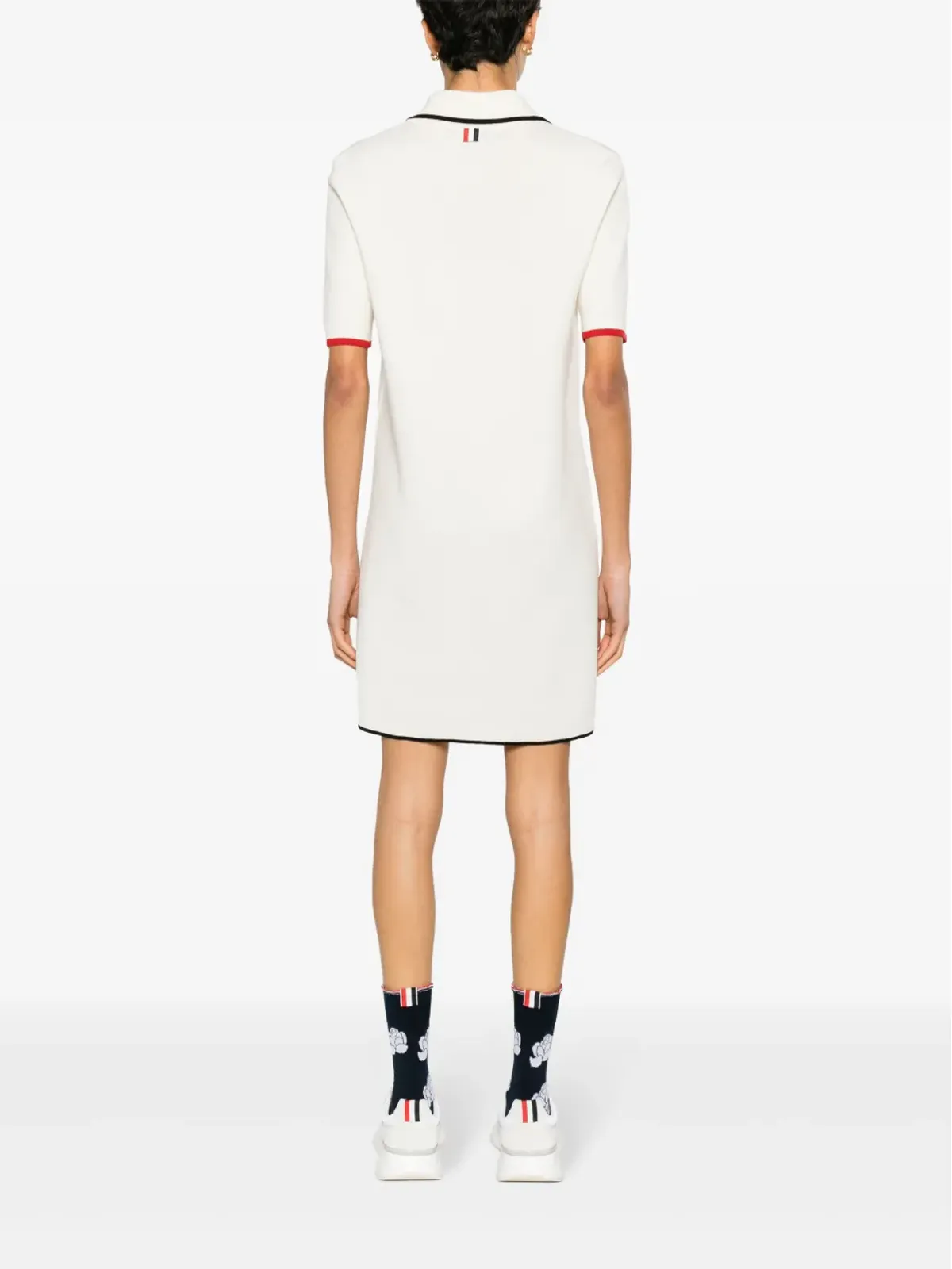 Thom Browne RWBストライプのバージンウールドレス - ニュートラルカラー - 画像4