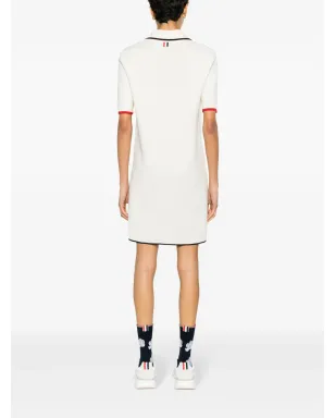 Thom Browne RWBストライプのバージンウールドレス - ニュートラルカラー - サムネイル4
