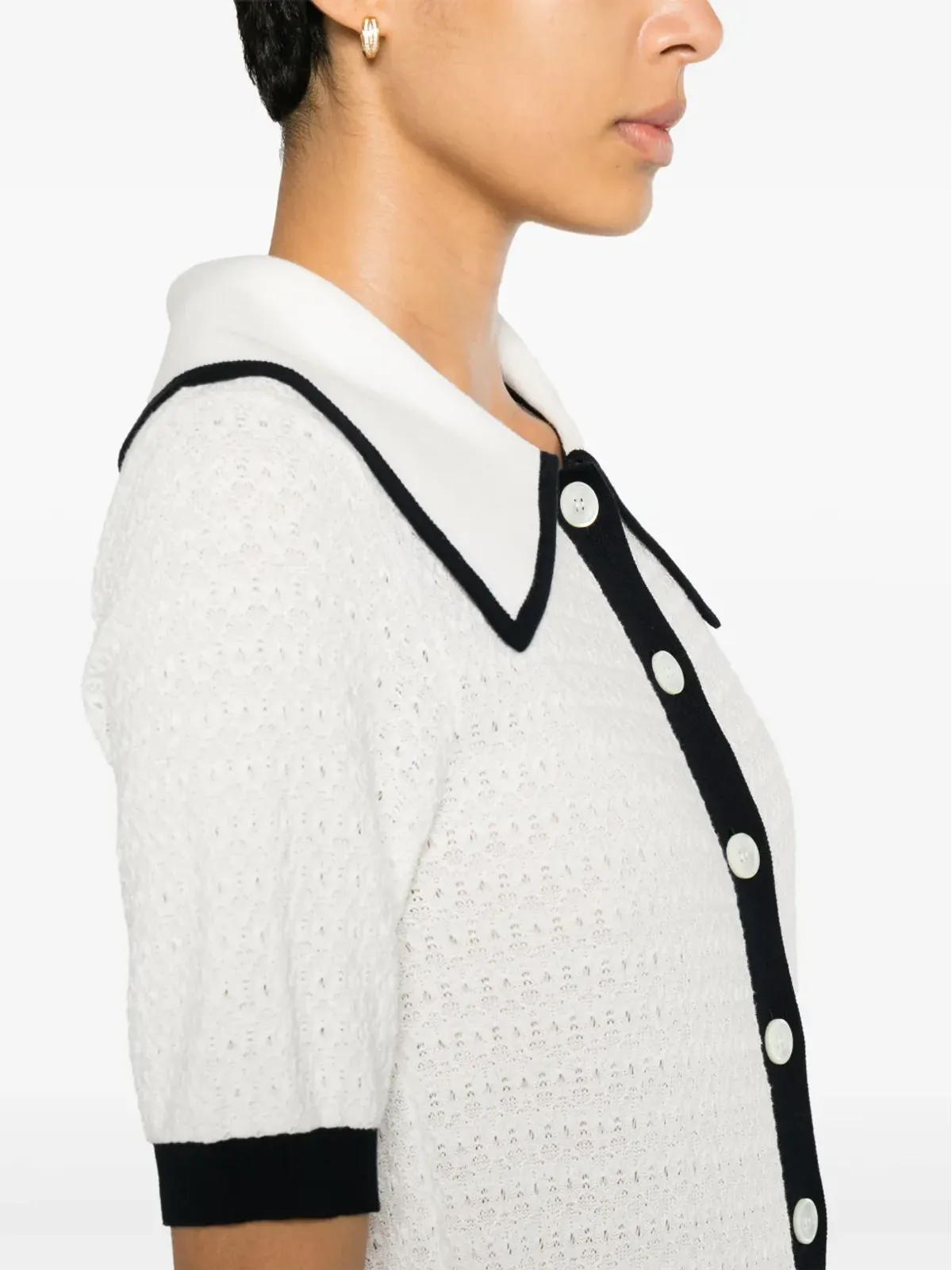 Thom Browne ポイントニットプリーツミディドレス - 画像5