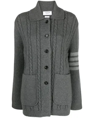 Thom Browne ケーブルニット ボンバージャケット - サムネイル1