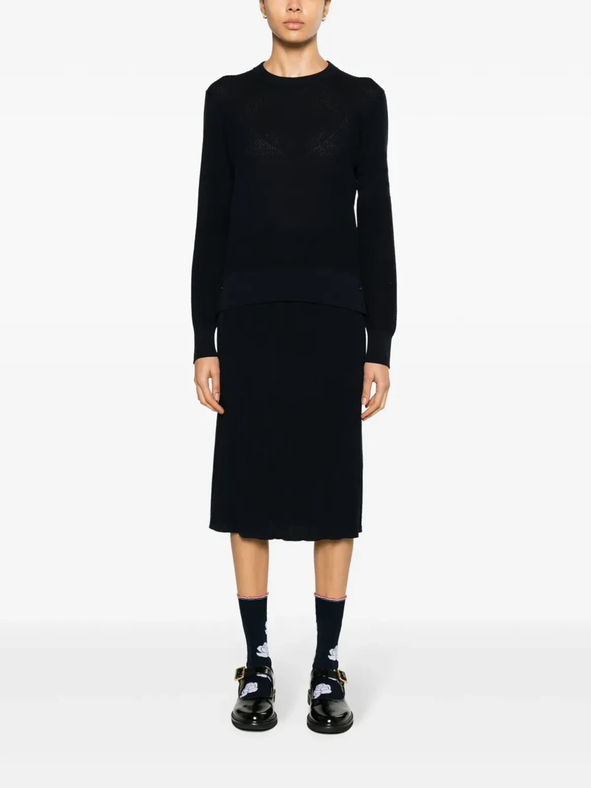 Thom Browne プリッセ ヴァージンウール ミディスカート - 画像2