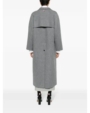 Thom Browne ウールブレンド マキシコート グレー - サムネイル2