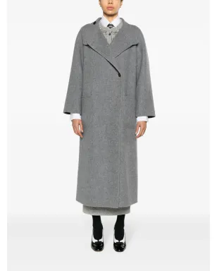 Thom Browne ウールブレンド マキシコート グレー - サムネイル4