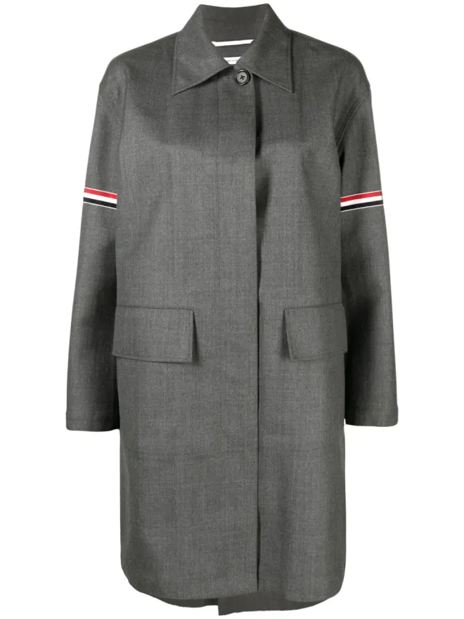 Thom Browne Thom Browne RWBストライプツイルコート - グレーの商品画像