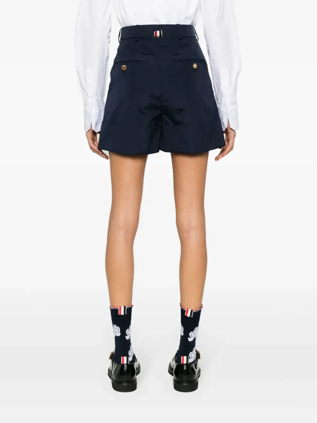 Thom Browne 4 Bar-tab テーラードショーツ ブルー - 画像4