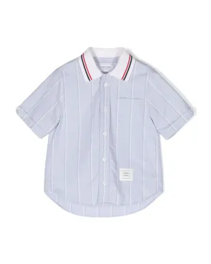 Thom Browne Kids ストライプ柄コットンシャツ - サムネイル1